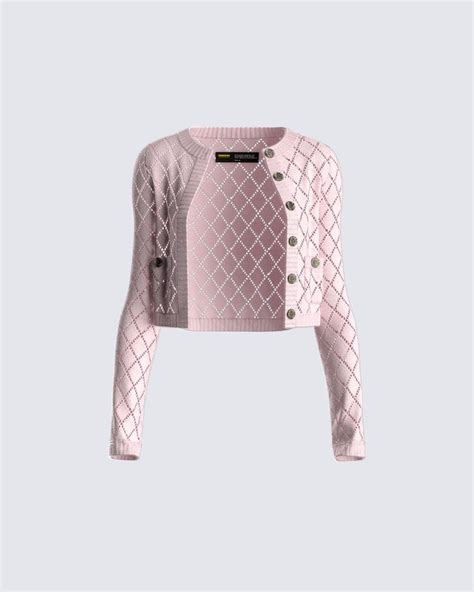 celine pink pattern knit dress|WOMEN'S LUXURY PINK KNITWEAR .